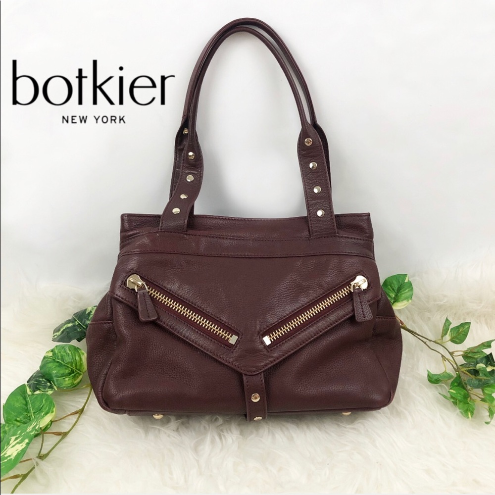 Botkier Trigger Medium Satchel Bag in Wine